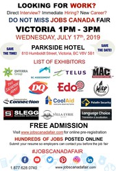 Victoria Job Fair - July 17th,  2019